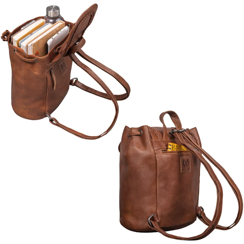 "Enisa" Vintage Rucksack Damen klein