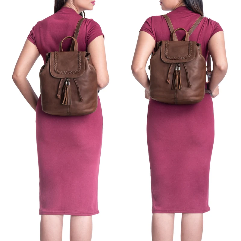 "Enisa" Vintage Rucksack Damen klein