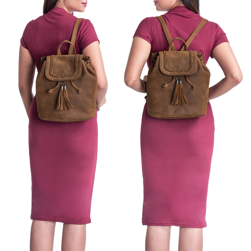 "Enisa" Vintage Rucksack Damen klein