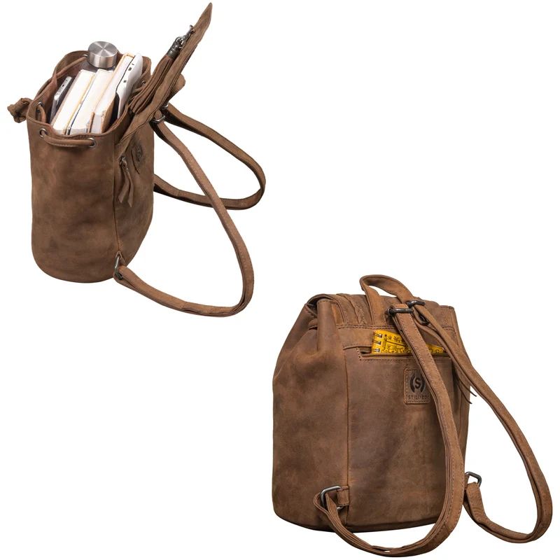 "Enisa" Vintage Rucksack Damen klein