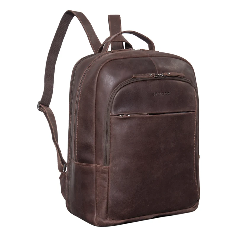 "Florin" XXL Business Rucksack Leder für 17 Zoll Laptop Herren & Damen