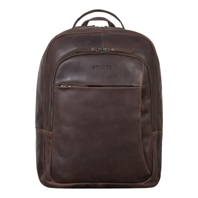 "Florin" XXL Business Rucksack Leder für 17 Zoll Laptop Herren & Damen