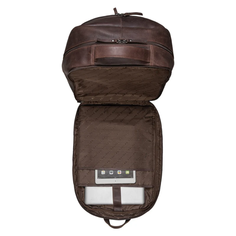 "Florin" XXL Business Rucksack Leder für 17 Zoll Laptop Herren & Damen