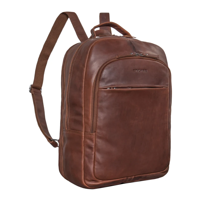"Florin" XXL Business Rucksack Leder für 17 Zoll Laptop Herren & Damen