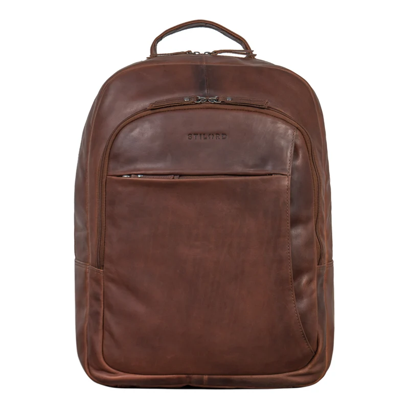 "Florin" XXL Business Rucksack Leder für 17 Zoll Laptop Herren & Damen