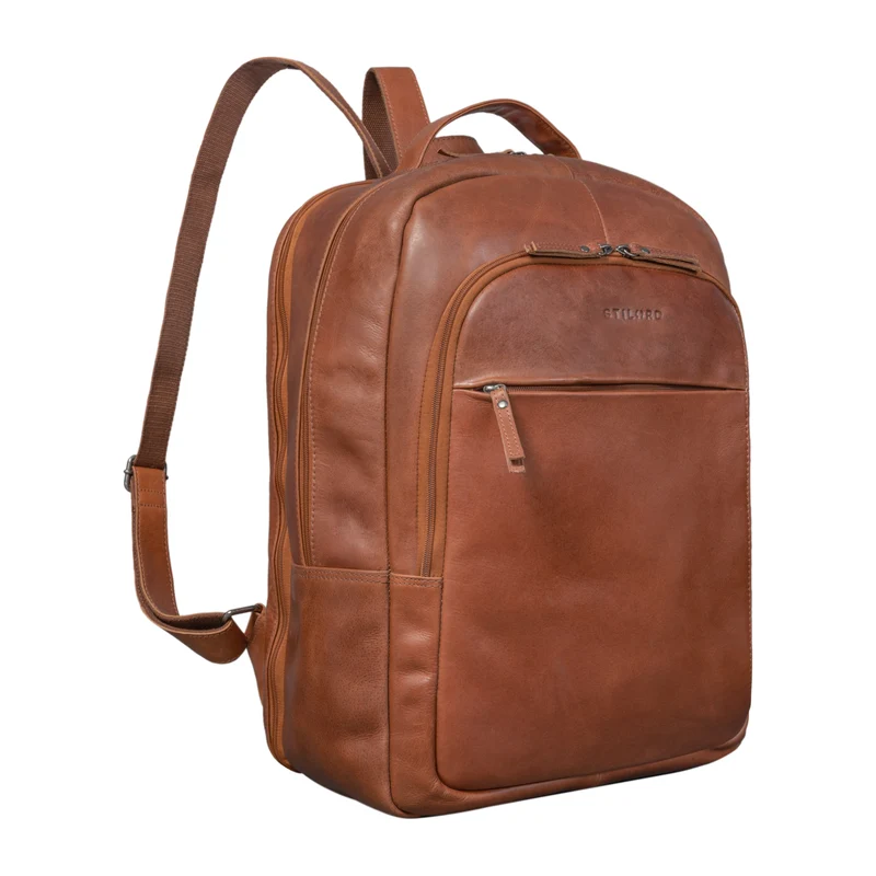 "Florin" XXL Business Rucksack Leder für 17 Zoll Laptop Herren & Damen