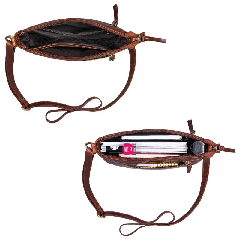 "Ylva" Kleine Echtleder Handtasche Damen