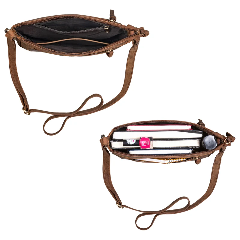 "Ylva" Kleine Echtleder Handtasche Damen