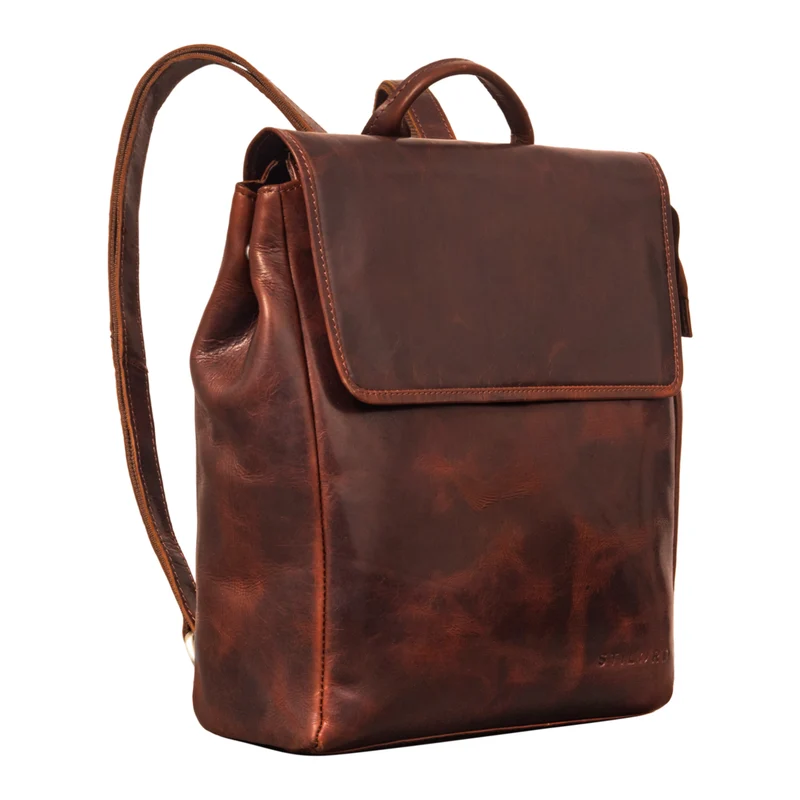 "Misha" Moderner Leder Rucksack Unisex mittel groß
