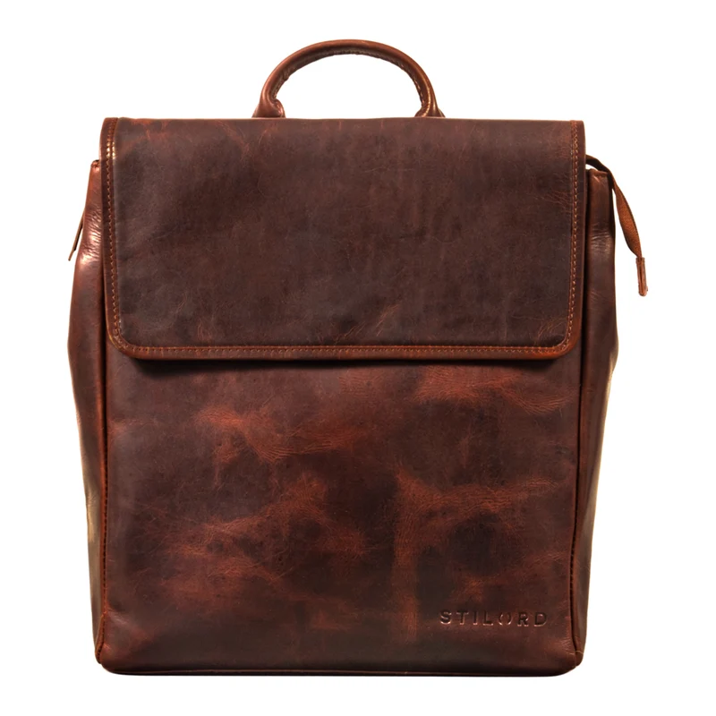 "Misha" Moderner Leder Rucksack Unisex mittel groß