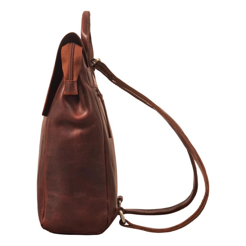"Misha" Moderner Leder Rucksack Unisex mittel groß