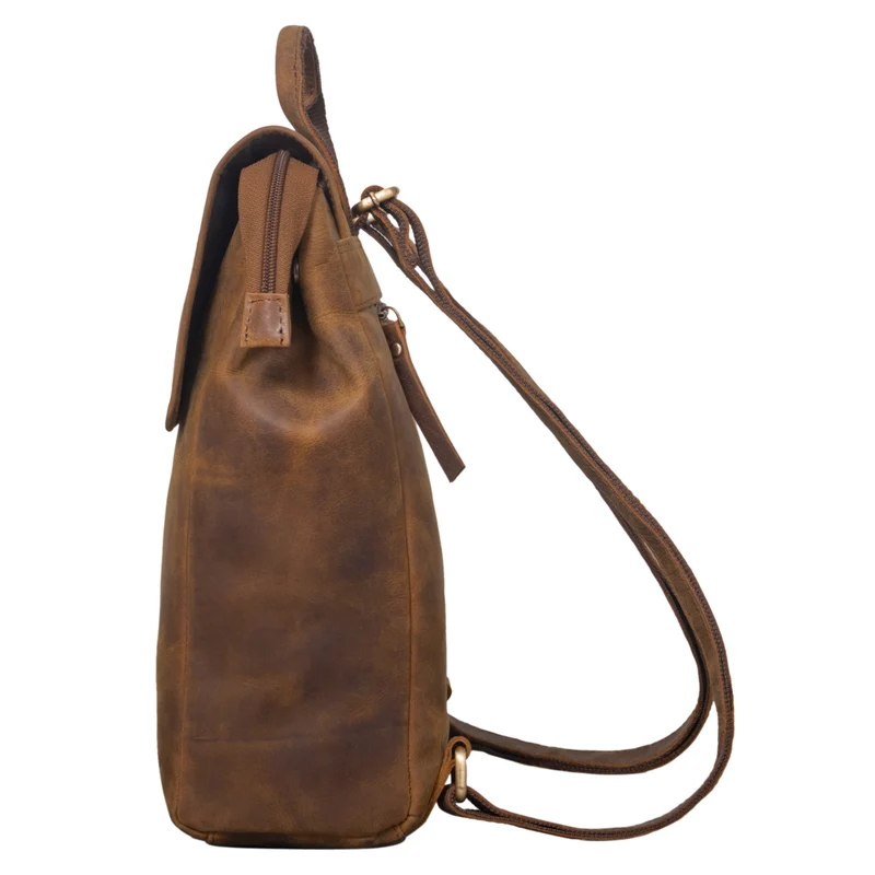 "Misha" Moderner Leder Rucksack Unisex mittel groß