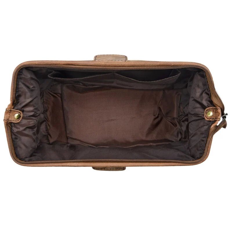 B-WARE "Laurin" Kulturtasche Männer Leder