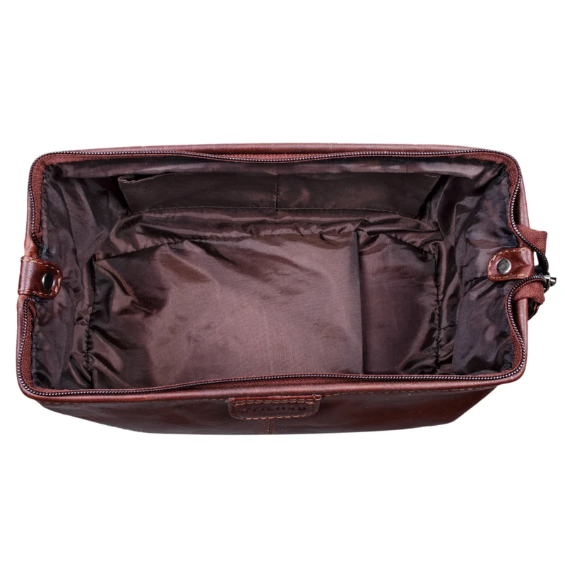 B-WARE "Laurin" Kulturtasche Männer Leder