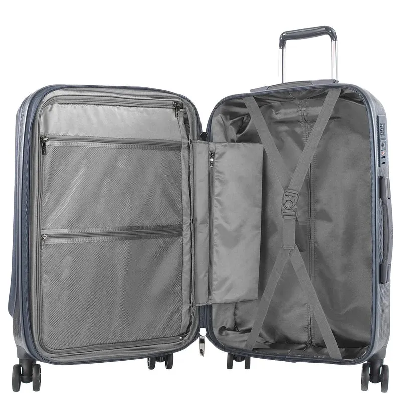 Heys Vantage Smart Access - 4-Rollen-Trolley M 66 cm erw. (slate blue)