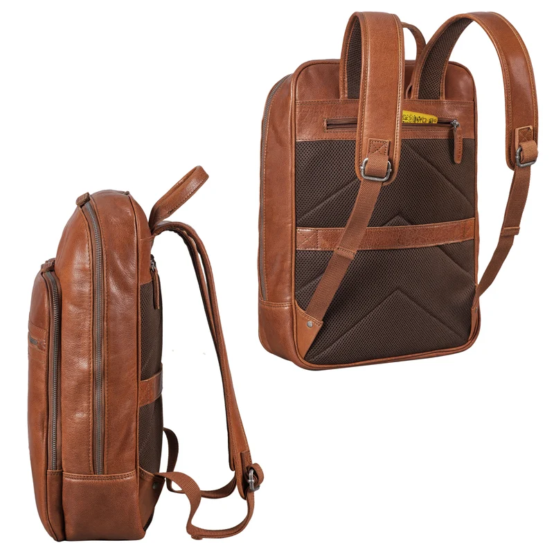 STILORD "Malik" Business Rucksack Leder Groß Herren Damen Echtleder