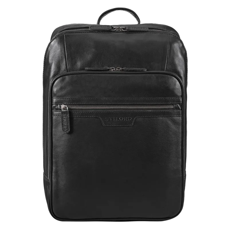 STILORD "Malik" Business Rucksack Leder Groß Herren Damen Echtleder