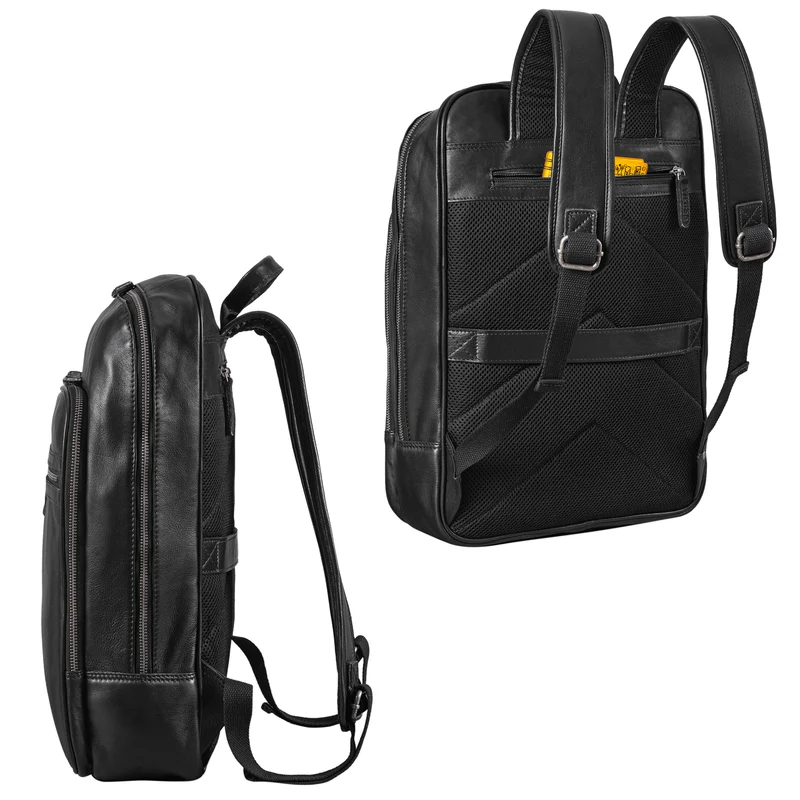 STILORD "Malik" Business Rucksack Leder Groß Herren Damen Echtleder