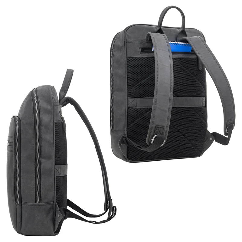 STILORD "Malik" Business Rucksack Leder Groß Herren Damen Echtleder