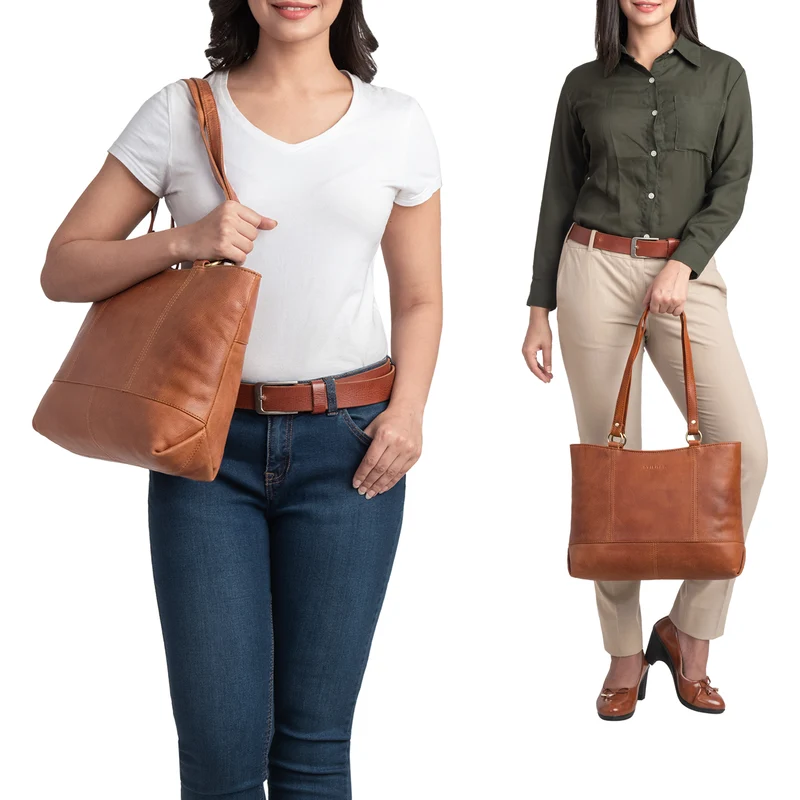 "Delilah" Leder Shopper Damen Handtasche