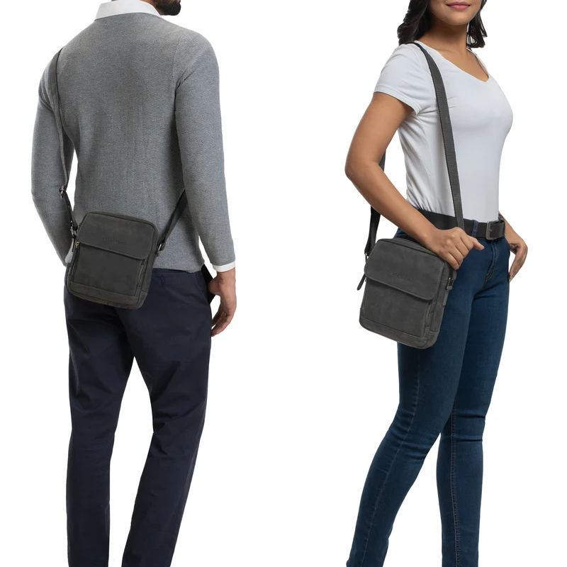 B-WARE "Jordan" Kleine Messenger Tasche Leder
