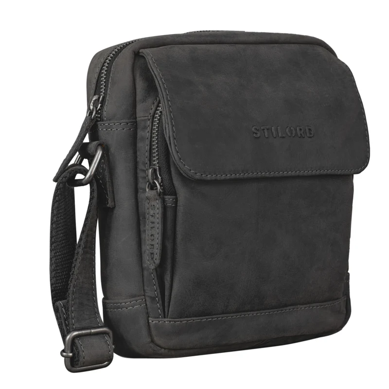 B-WARE "Jordan" Kleine Messenger Tasche Leder