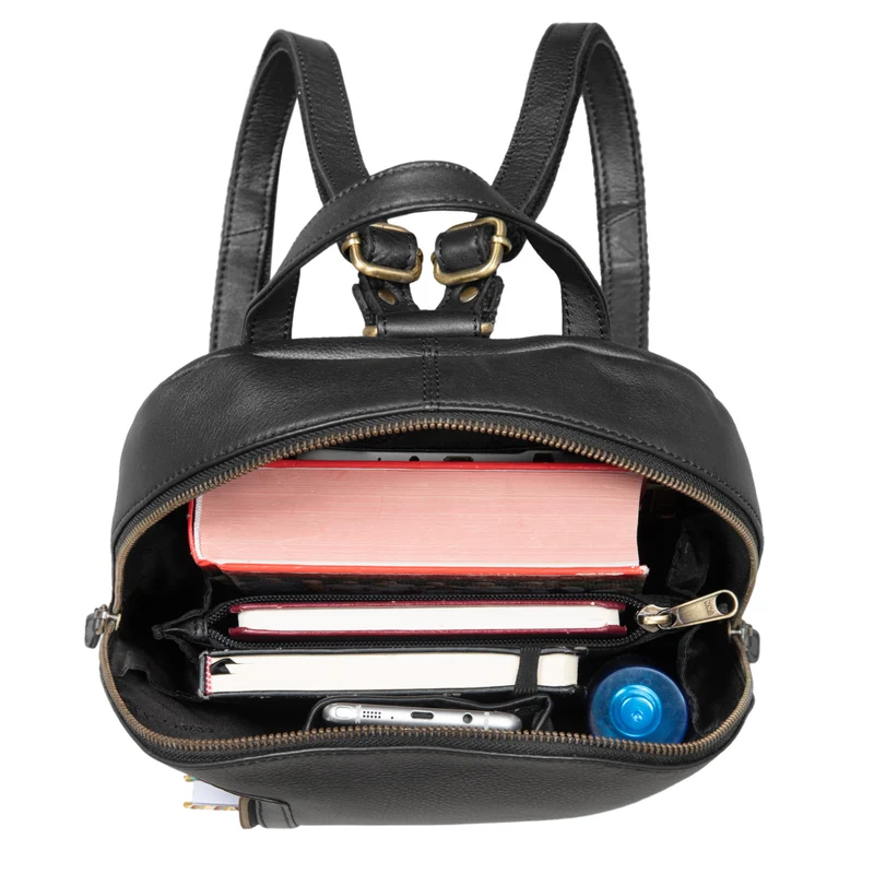 "Reed" Lederrucksack Damen Klein