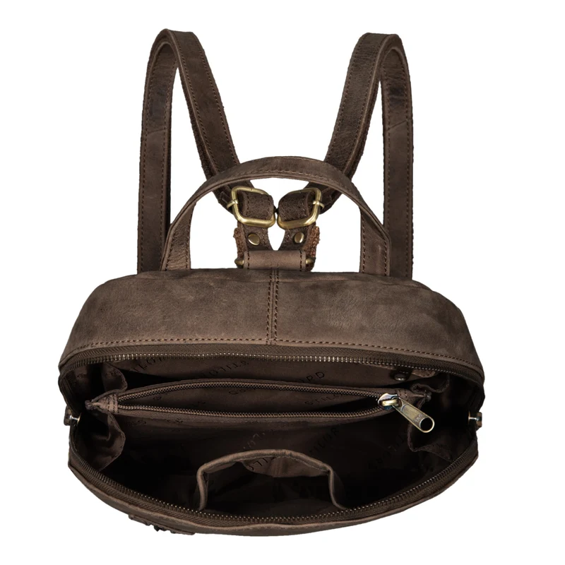 "Reed" Lederrucksack Damen Klein