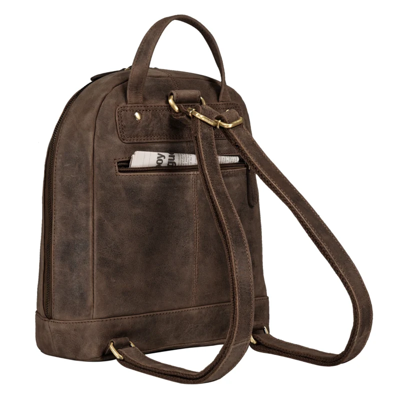 "Reed" Lederrucksack Damen Klein