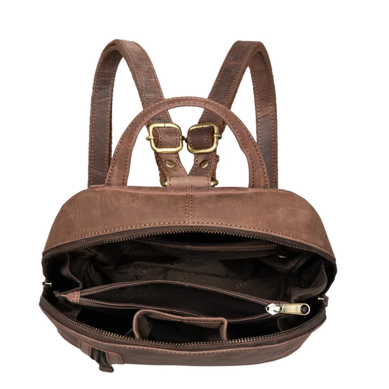 "Reed" Lederrucksack Damen Klein