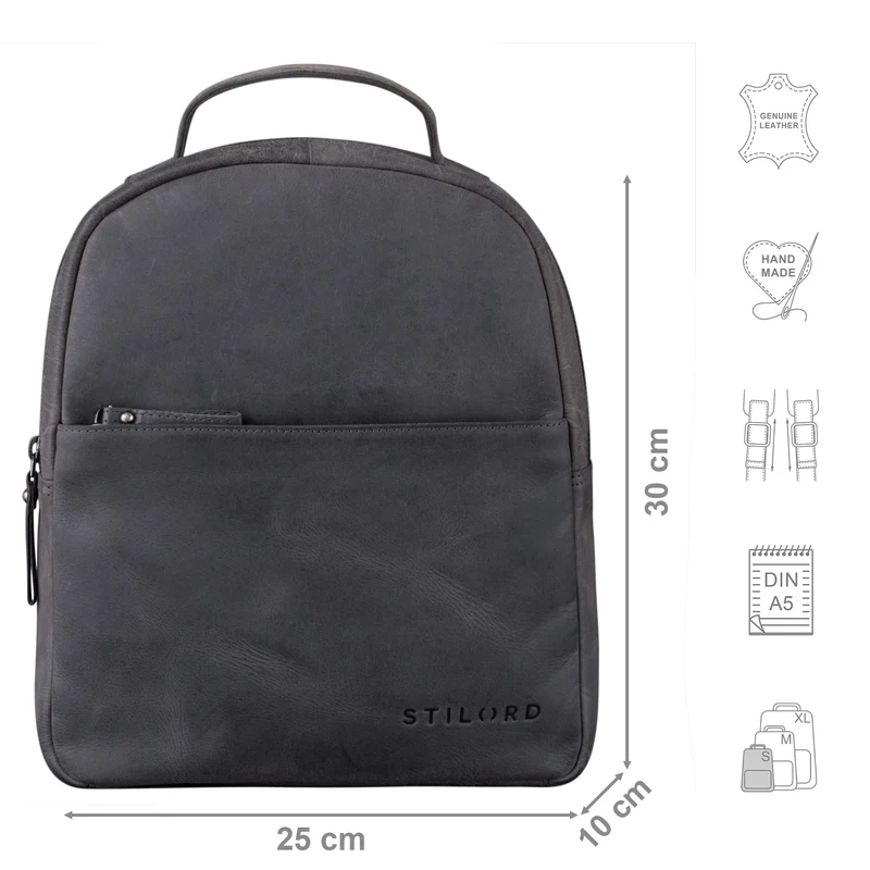 "Kayla" Moderner Damen Rucksack Leder Elegant klein