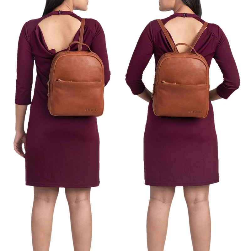 "Kayla" Moderner Damen Rucksack Leder Elegant klein