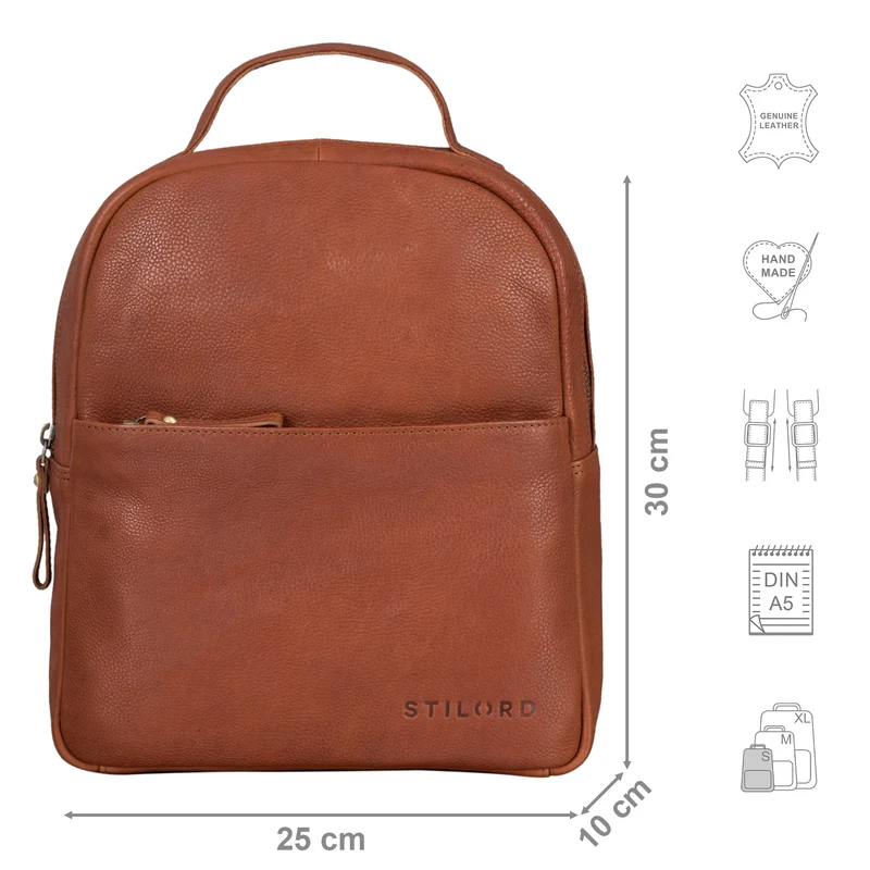 "Kayla" Moderner Damen Rucksack Leder Elegant klein