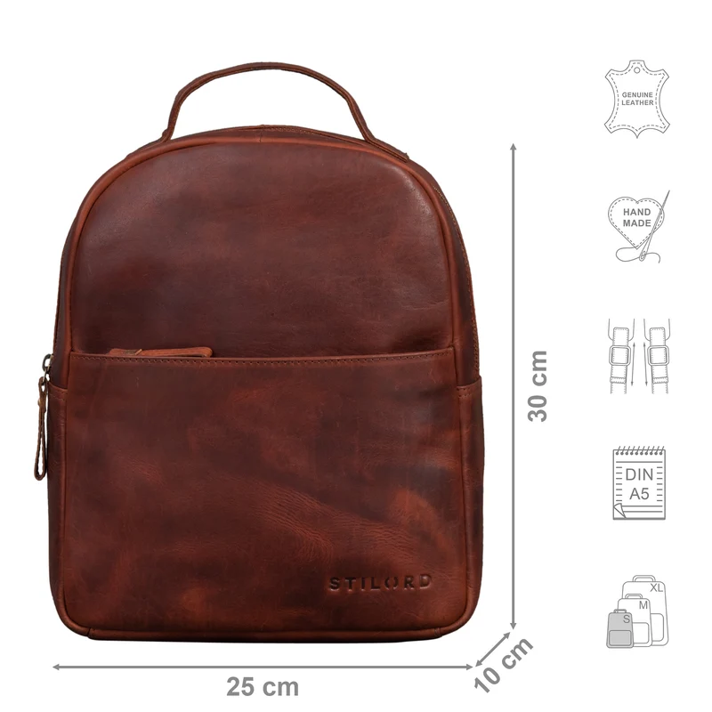 "Kayla" Moderner Damen Rucksack Leder Elegant klein