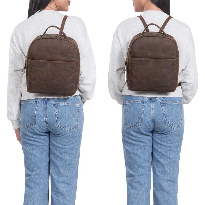"Kayla" Moderner Damen Rucksack Leder Elegant klein
