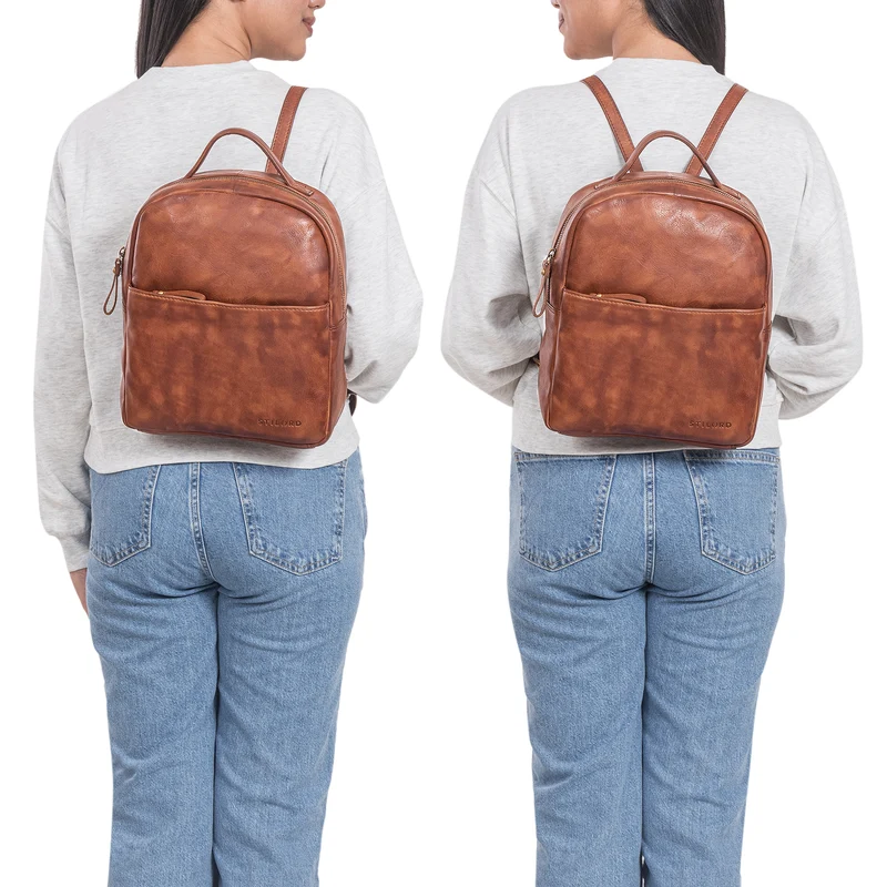 "Kayla" Moderner Damen Rucksack Leder Elegant klein