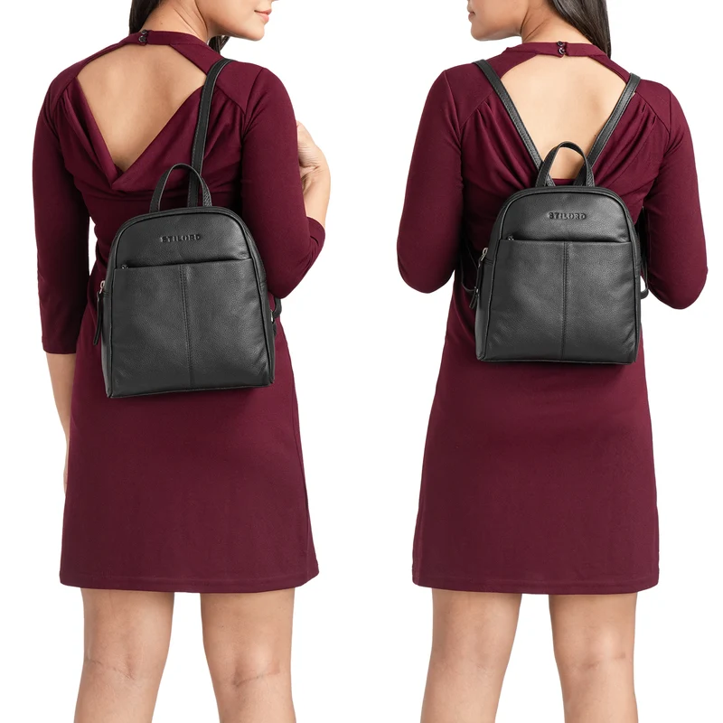 "Charlotte" Rucksack Damen Elegant Leder