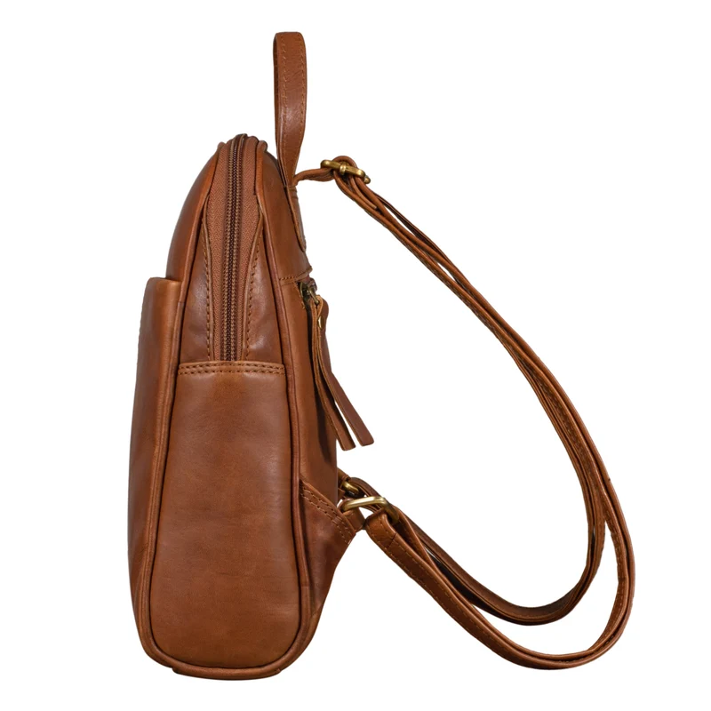 "Charlotte" Rucksack Damen Elegant Leder