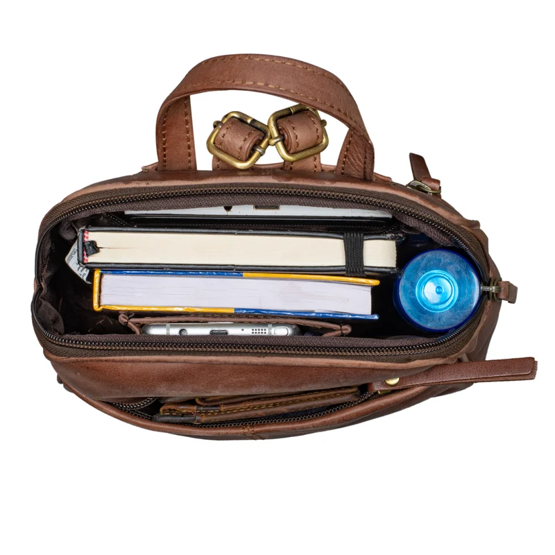 "Charlotte" Rucksack Damen Elegant Leder