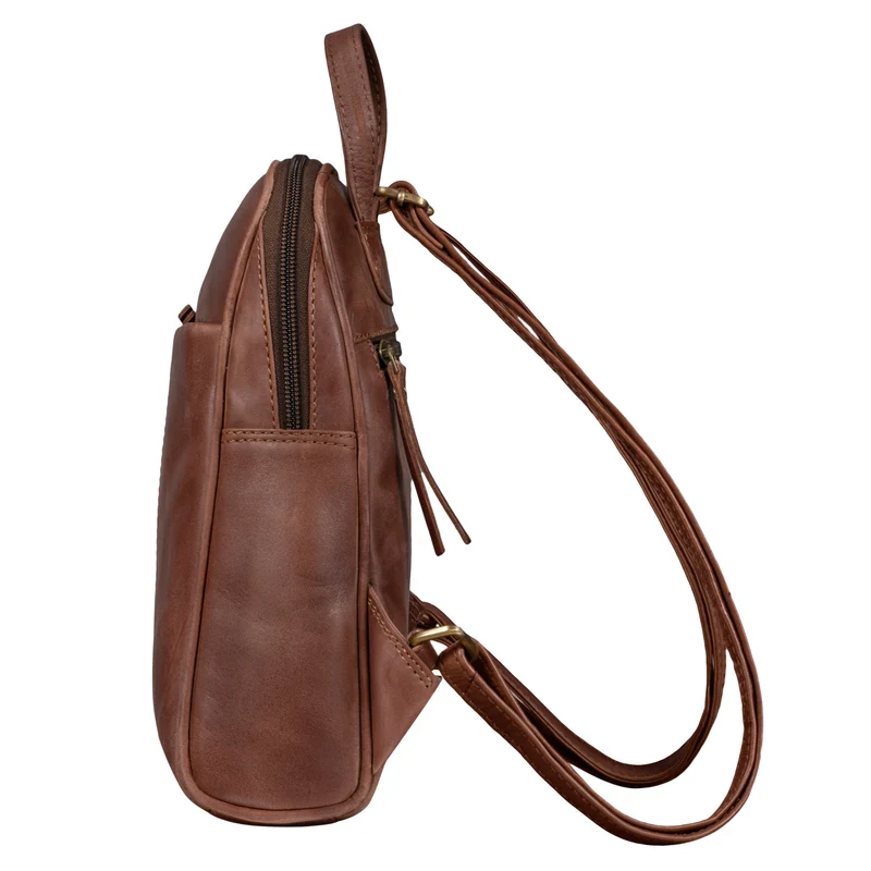 "Charlotte" Rucksack Damen Elegant Leder