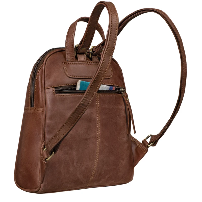 "Charlotte" Rucksack Damen Elegant Leder