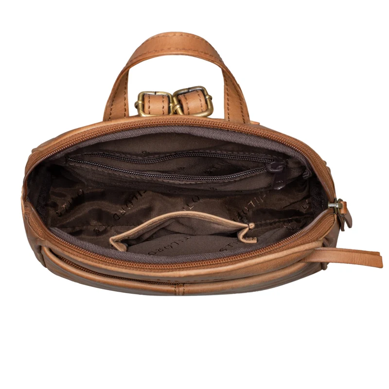 "Charlotte" Rucksack Damen Elegant Leder