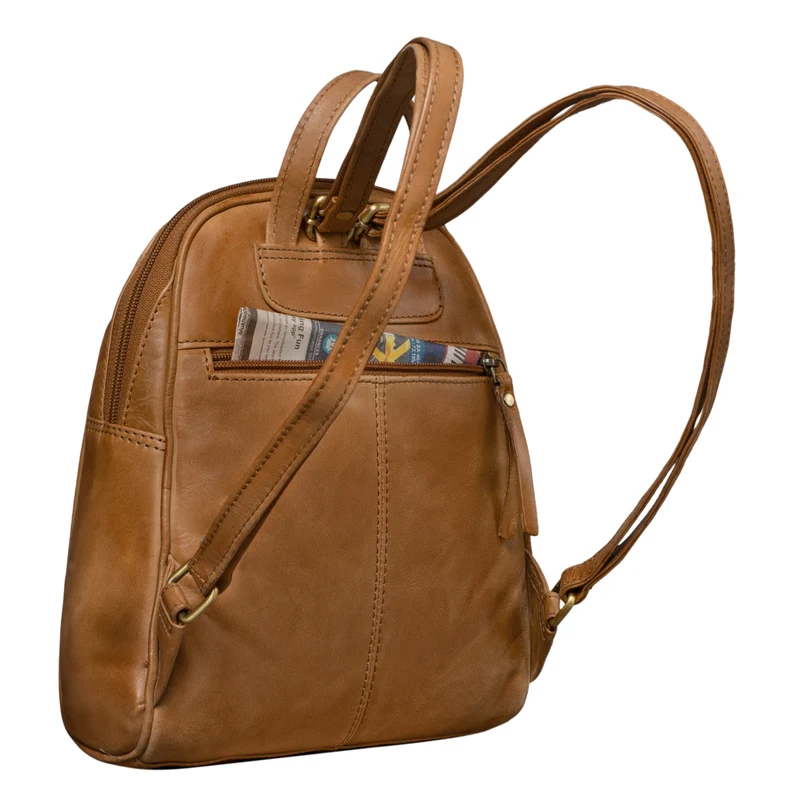 "Charlotte" Rucksack Damen Elegant Leder