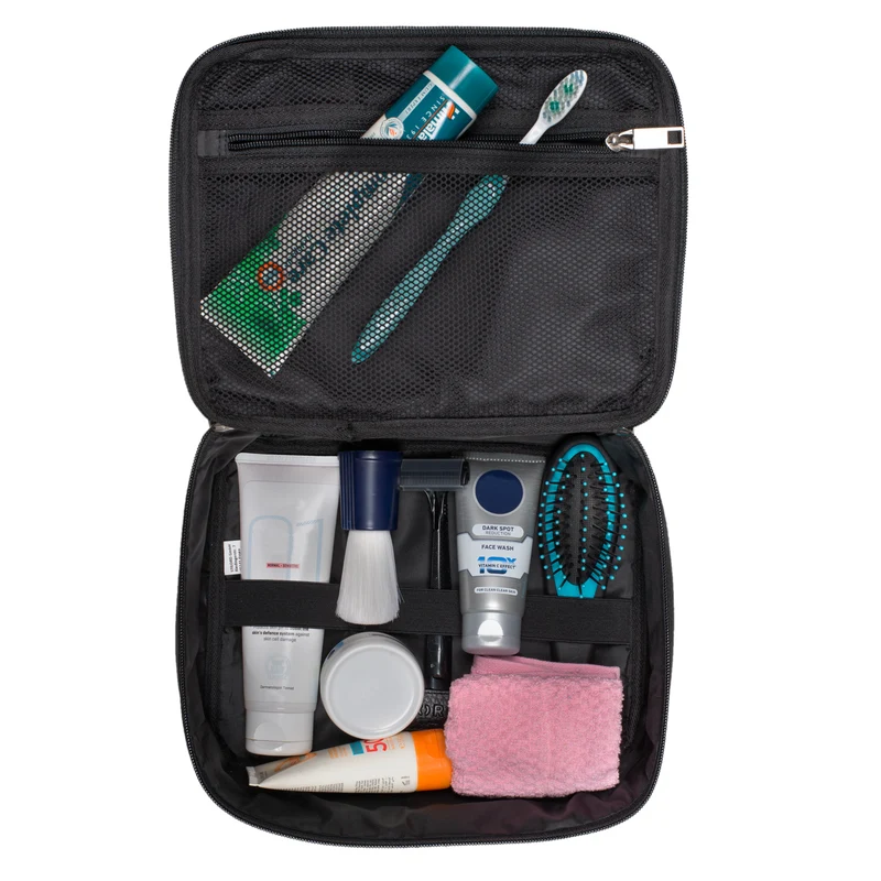 "Lee" Waschtasche Leder groß für Damen und Herren