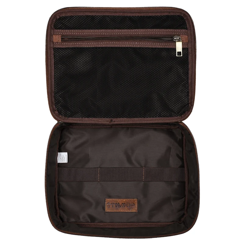 "Lee" Waschtasche Leder groß für Damen und Herren
