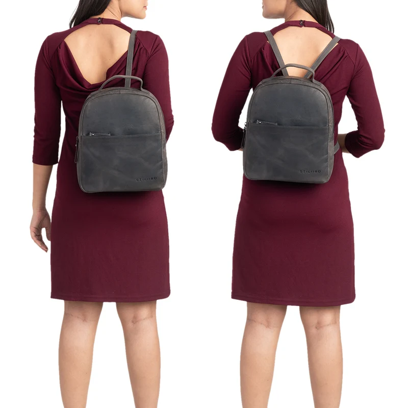 B-WARE "Kayla" Damen Rucksack Leder Elegant