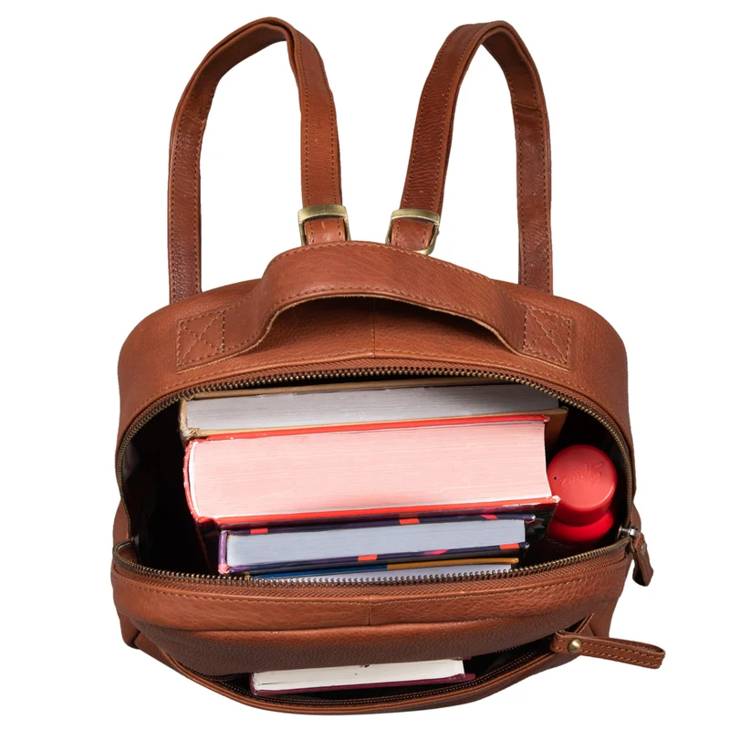 B-WARE "Kayla" Damen Rucksack Leder Elegant