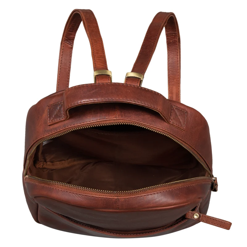 B-WARE "Kayla" Damen Rucksack Leder Elegant