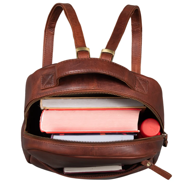 B-WARE "Kayla" Damen Rucksack Leder Elegant