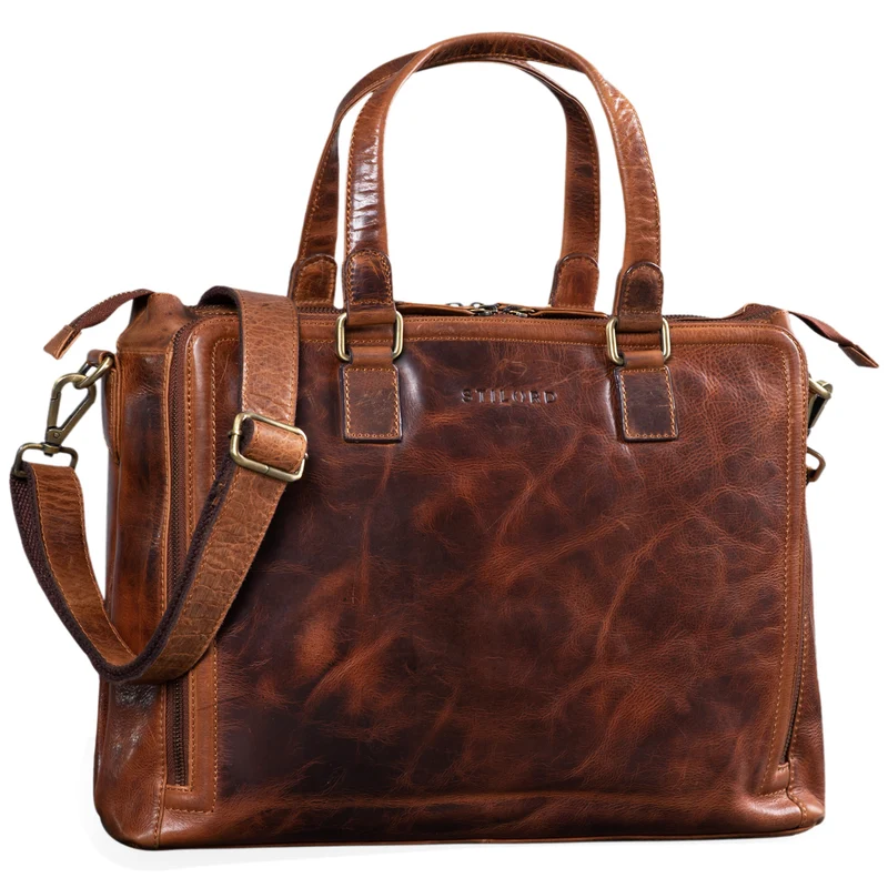 B-WARE "Claire" Businesstasche Damen Leder